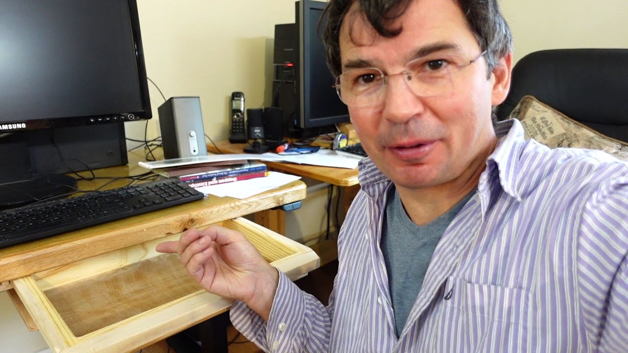Six standing desk drawers