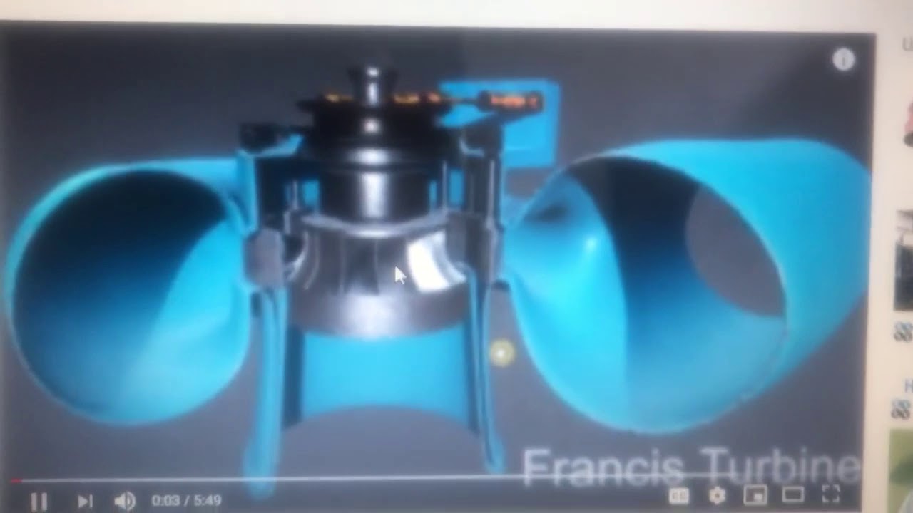 فلود عمل التوربين .. توربين نوع francis