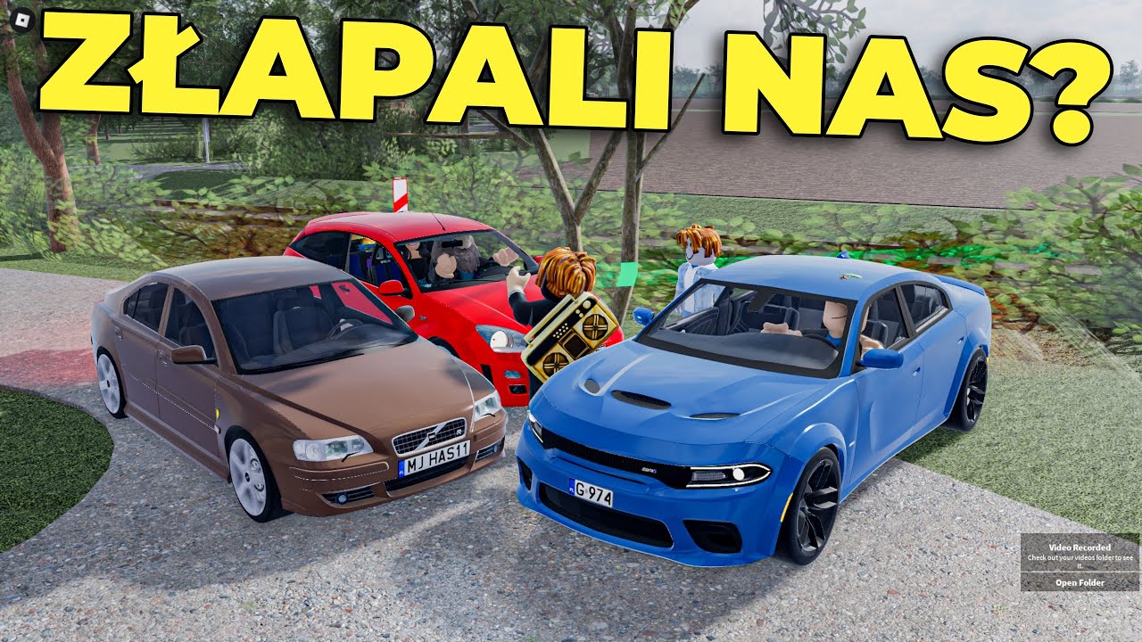UCIEKAMY PRZED WIDZAMI NA PUBLIKU w PCD - Hogaty i Bartek w Roblox - Polish Car Driving