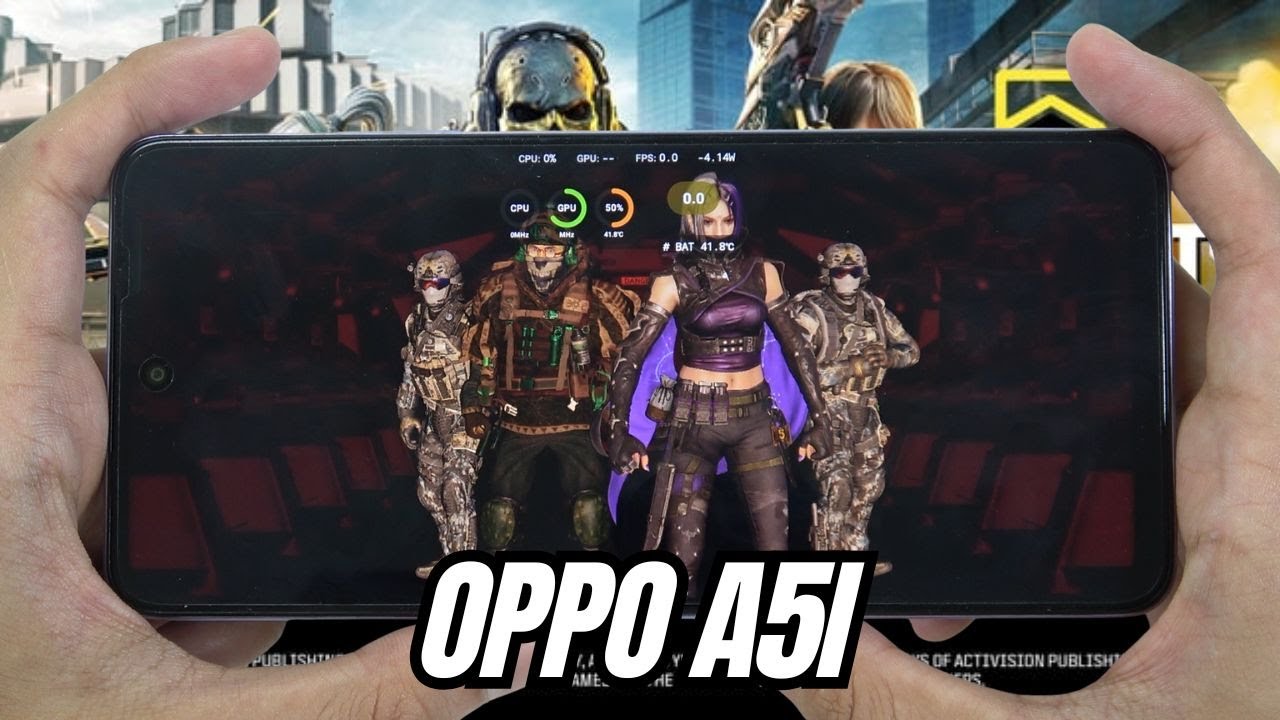 Oppo A5i test game Call of Duty Mobile CODM | Snapdragon 6s Gen 1
