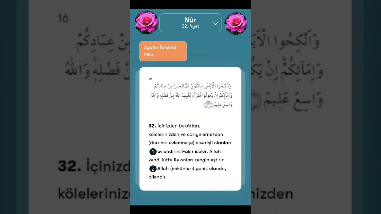 NUR 32. AYET