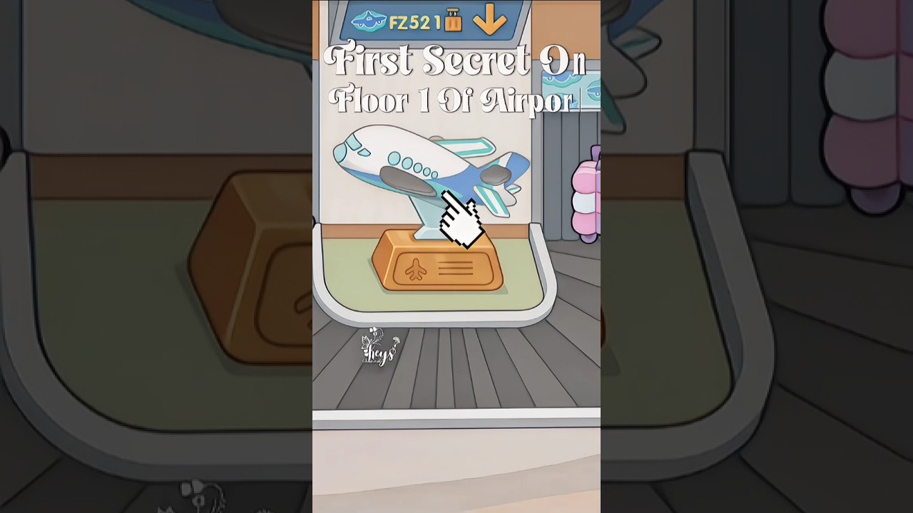FIRST SECRET ON FLOOR 1 OF AIRPORT | GAME WORLD #gameworld #kisahhidup #shorts #games