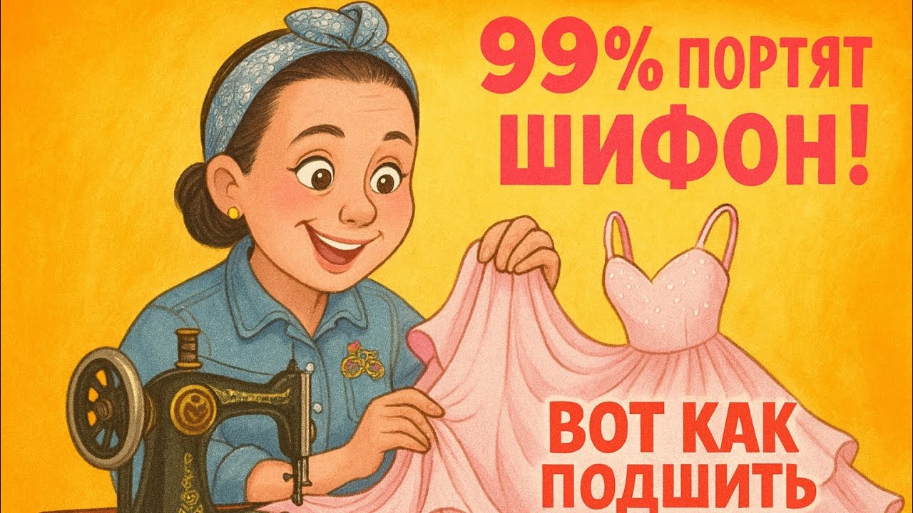 Лучший способ подшить  юбку из тонкой ткани & Почему я работаю только на простых швейных машинах