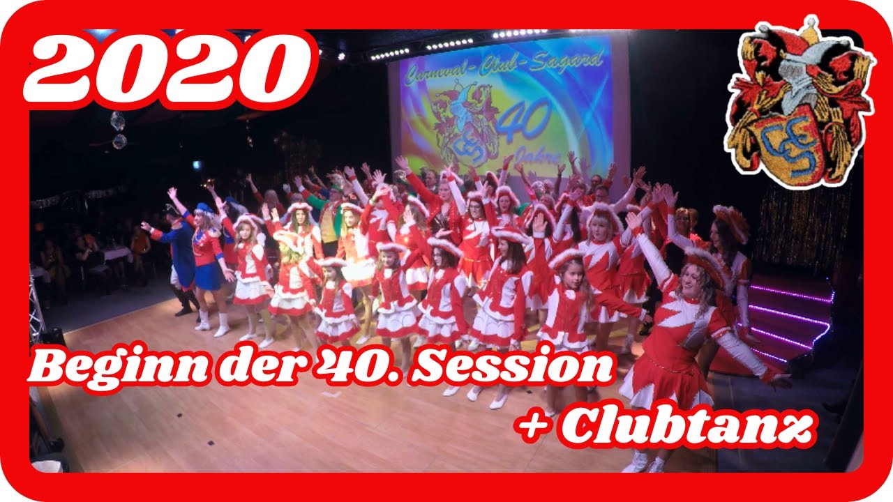 Beginn der 40. Session inklusive  Clubtanz ! Der CCS im Jahr 2020