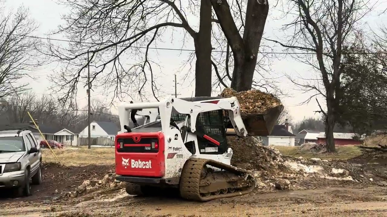 Bobcat t650 skid steer loader demo video 