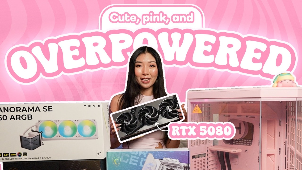 Pink Valentine's Gaming PC Build ft. the RTX 5080 | 9800x3D, Tryx Panorama SE, Y70 Strawberry Milk