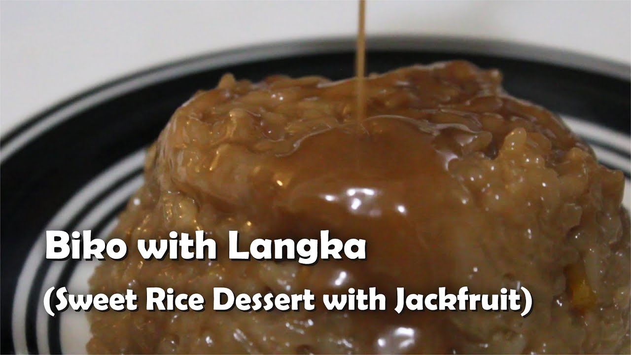 Biko with Langka (Sweet Rice Dessert with Jackfruit)