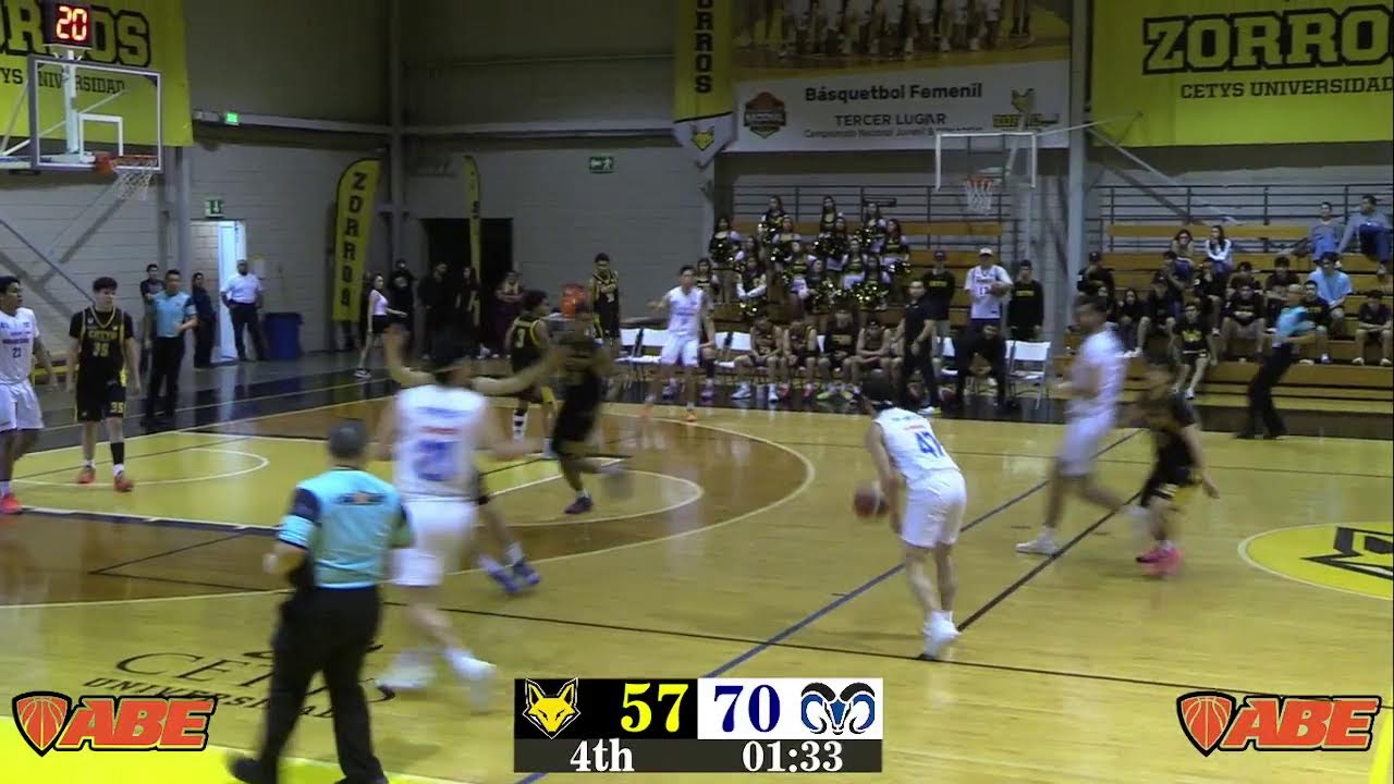 Zorros CETYS Universidad vs Borregos TEC Santa Fe - LIga ABE D1 Varonil