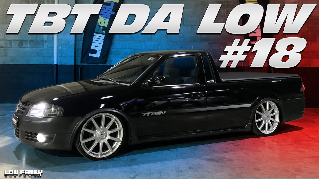 VW SAVEIRO TITAN + VOLCANO DAIMLER 18'' + SUSPENSÃO A AR COM SENSORES DE POSIÇÃO! TBT DA LOW #18