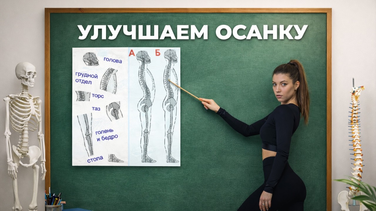 Как на самом деле исправить осанку! Округлость ягодичных и плоскость живота связаны с осанкой?