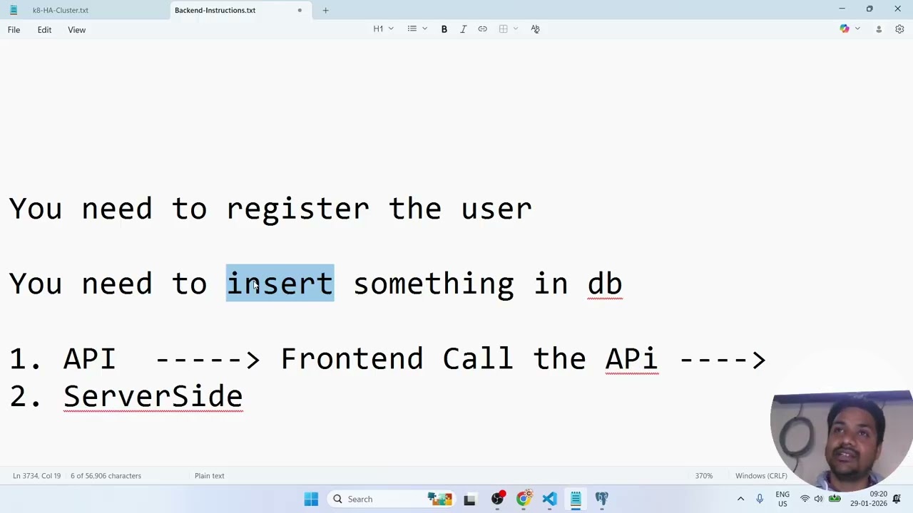 Lecture 15 - Create a Register API using NextJS POST Method