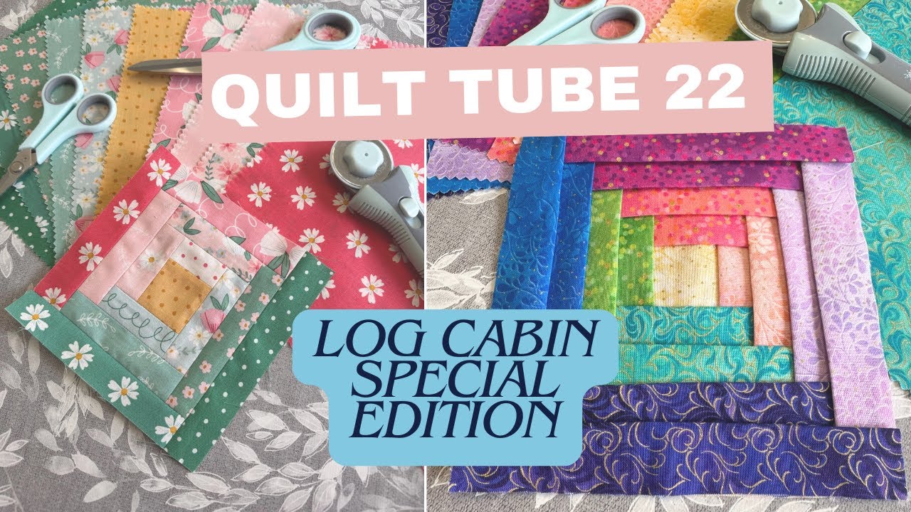 Блок лоскутного одеяла Log Cabin: два способа | Традиционное и мэнское стегание / Урок по стегани...