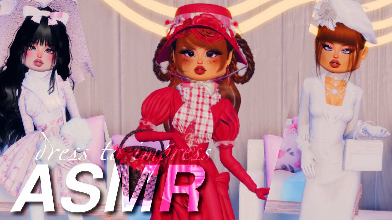 🍎 ASMR ROBLOX ༺ ⋆. DRESS TO IMPRESS PT. 2! ♡ whispering, keyboard sounds ☽˚｡⋆.