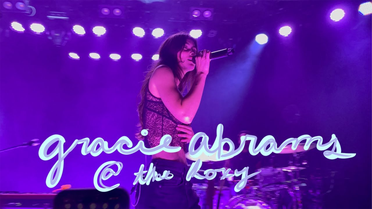 concert vlog: gracie abrams @ the roxy I miss you, I'm sorry tour 10/11/21