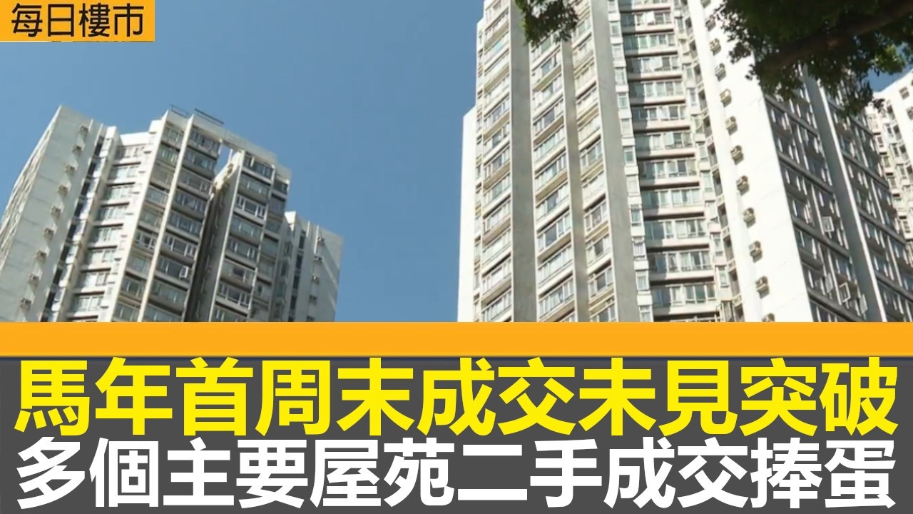 每日樓市｜馬年首周末成交未見突破｜多個主要屋苑二手成交捧蛋｜中環甲級商廈空置率跌至2023年以來低位｜海嵎最快3月開售｜學者：加稅隨時得不償失｜28Hse特約 : 每日樓市｜HOYTV資訊台