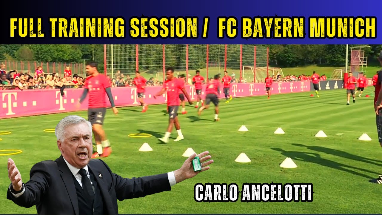 Full Training Session / Carlo Ancelotti FC Bayern Munich