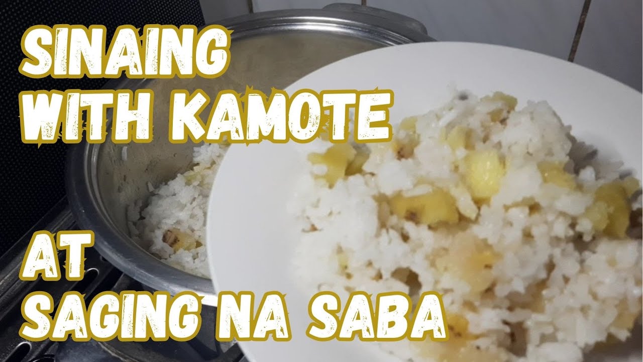 Dahil nag mahal ang Bigas | Sinaing with Kamote at Saging na saba | Malyn's Craves
