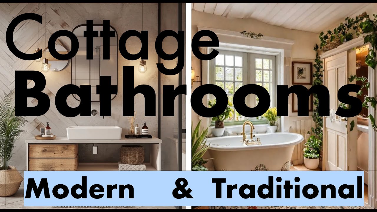 Cottage Bathrooms - A Collection of Modern and Traditional
