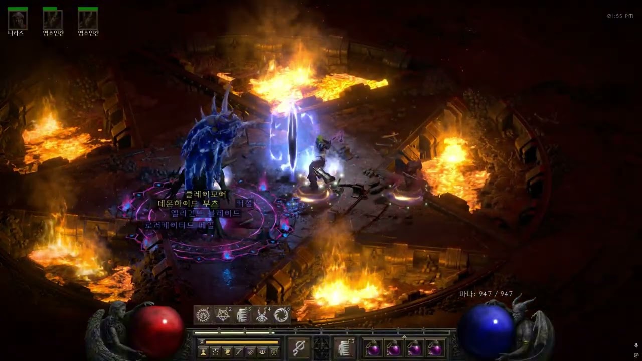 디아블로2 DLC 악마술사(워록) 종말 + 심연 + 인장: 죽음 사냥 영상