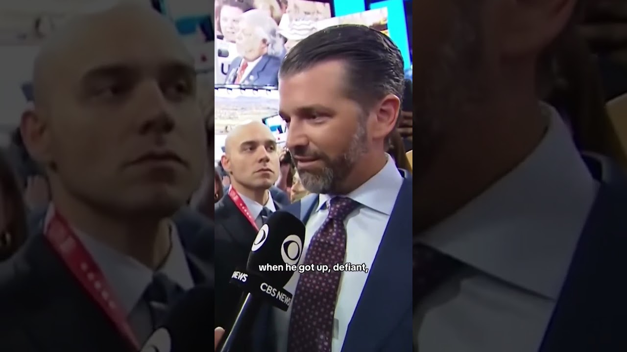 Donald Trump Jr. reveals what he said to his dad after assassination attempt #shorts