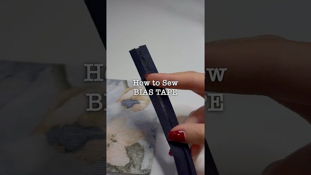 How to sew bias tape 🪡 #beginnersewing #learntosew