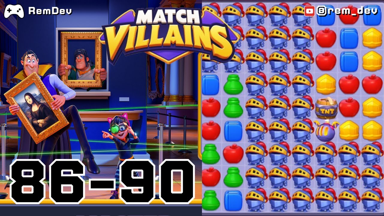 Match Villains Levels 86&ndash;90 | Villains vs Impossible Puzzle