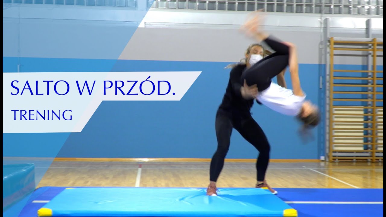 Nauka salta w przód. Trening