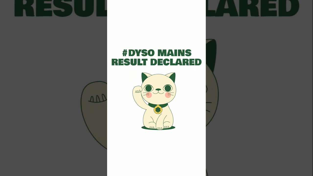 #DYSO MAINS result declared #GPSC #DYSO 2025