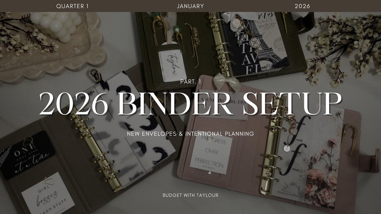 2026 Cash Binder Setup | Part 1 | New Envelopes & Intentional Planning