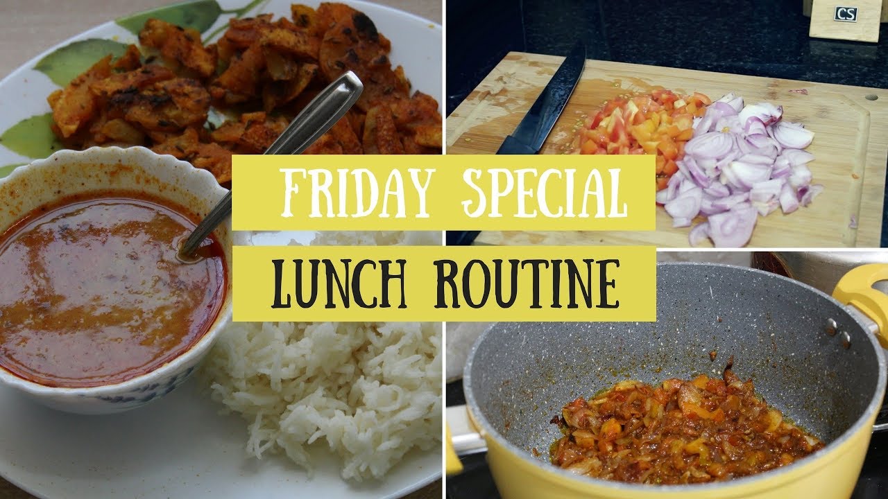 Friday Lunch Routine -Indian | Cooking Lunch & Dinner Together in Under 45 Mins Vlog | #FoodieFriday