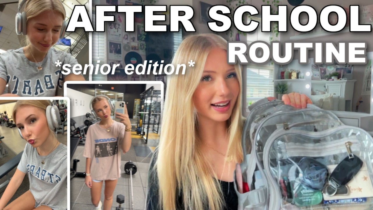 my AFTERSCHOOL ROUTINE as a senior in high school...