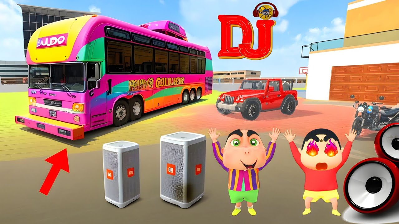 🎬 Dj বাস চালিয়ে সিনচেন পিনচেন জেলে!😜🔥@লোকালগেমার_অফিসিয়াল @SagiraFs @SHUDUHASIFS 