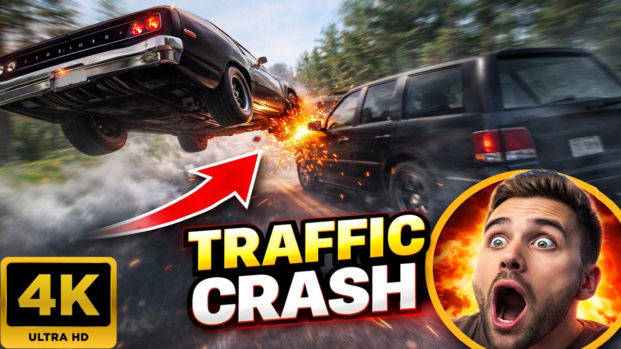 High Speed Traffic Car Crashes #97 - BeamNG Drive