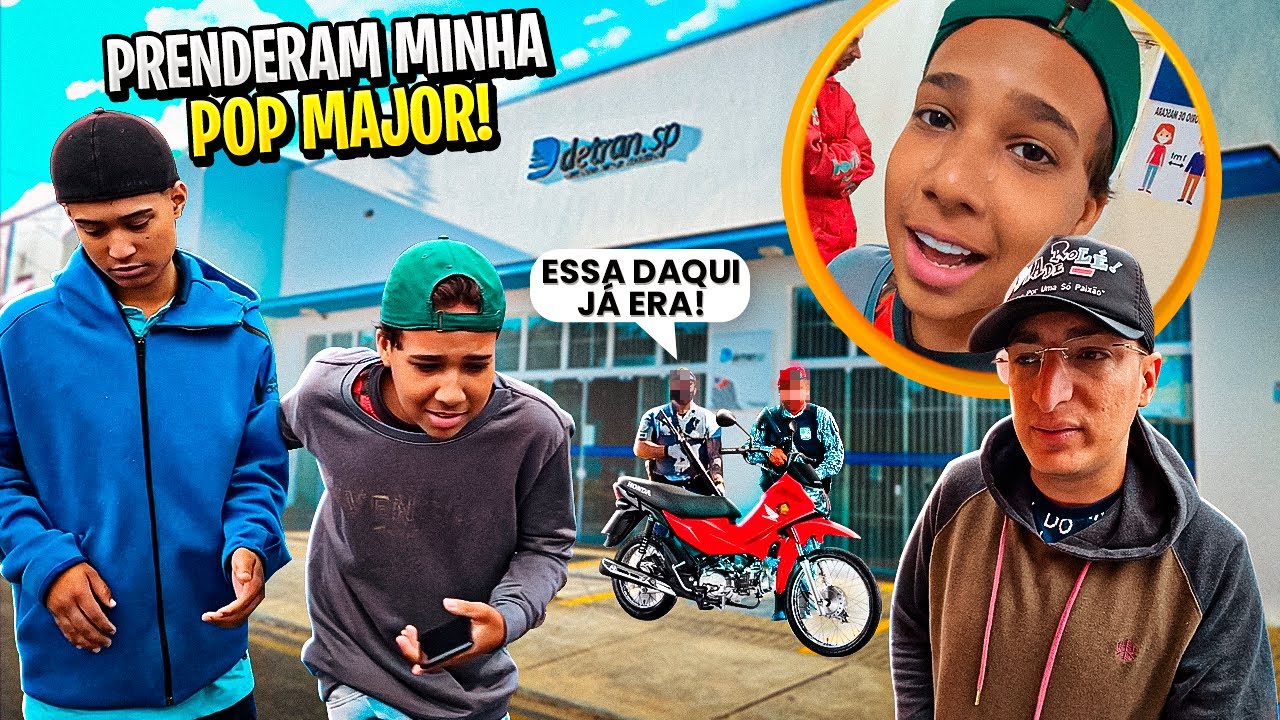 CHEGUEI EM SÃO PAULO E A POLÍCIA PRENDEU A POP110 DO MENOR NINO! 😭😭