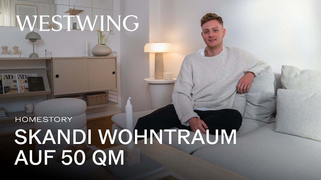 Kleine R&auml;ume platzsparend einrichten | Henriks kleine 2-Zimmer-Wohnung im Skandi Stil | Housetour