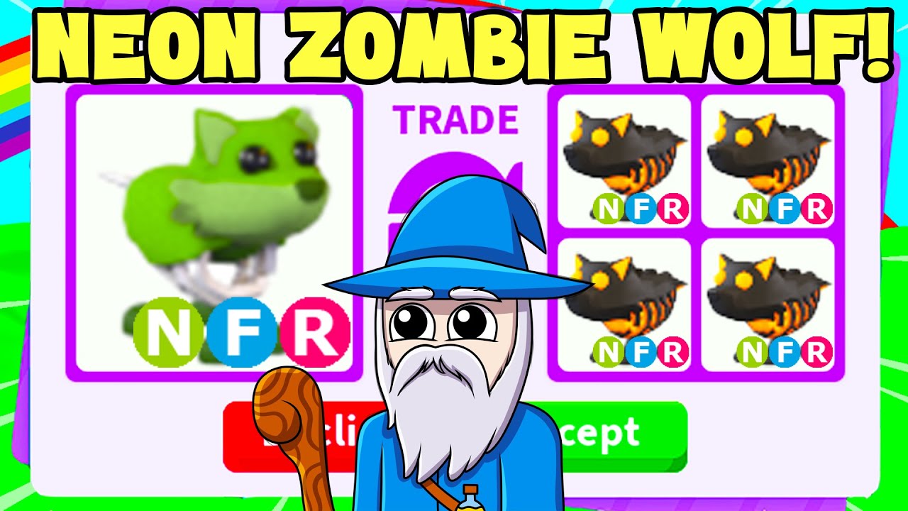 Trading neon zombie wolf! (adopt me)