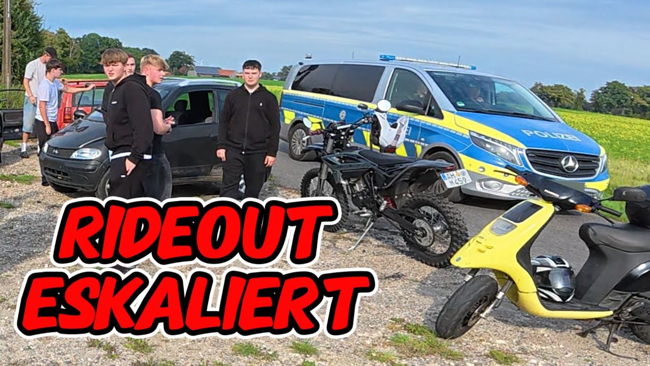 Großkontrolle beim Rideout | Plötzlich überall Polizei!