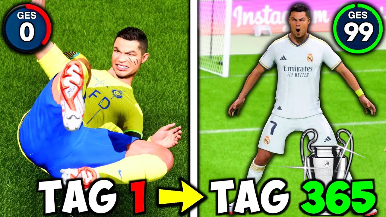 Ich habe 365 Tage als CR7 überlebt! ⚽️🐐