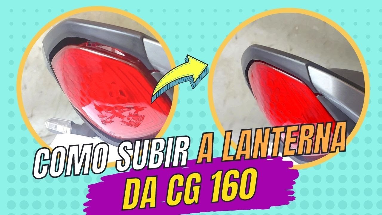 COMO SUBIR A LANTERNA NO PROTETOR DE PLACA DA  FAN TITAN 160 SEM CORTAR NADA