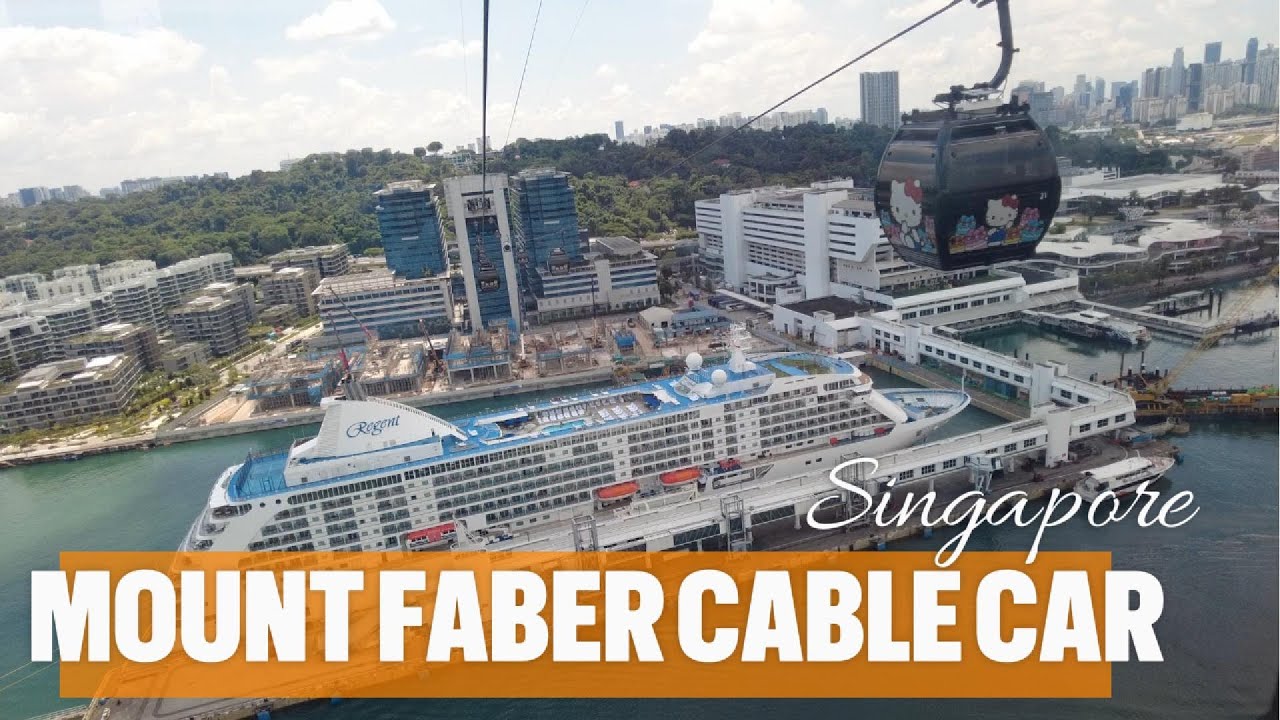 Flying Over Singapore: Cable Car Adventure to Sentosa Island!