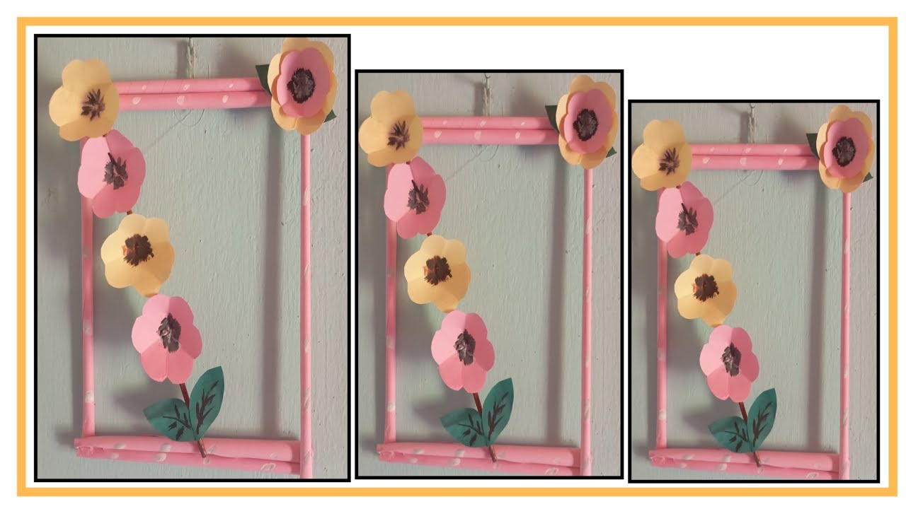 QUADRO DECORATIVO DE PAPEL/COM ROSAS DE PAPEL, FAÇA VOCÊ MESMO, COMO DECORAR SUA CASA #decoração 