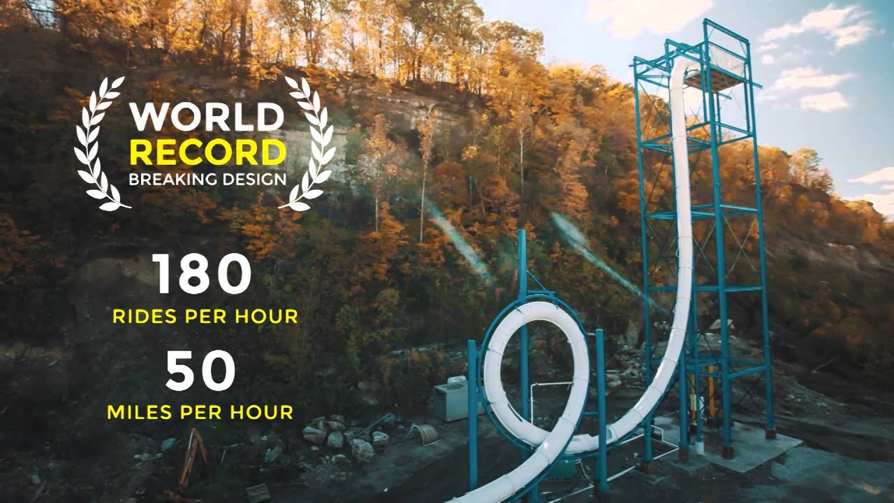 Worlds First Freefall Looping Waterslide by Sky Turtle