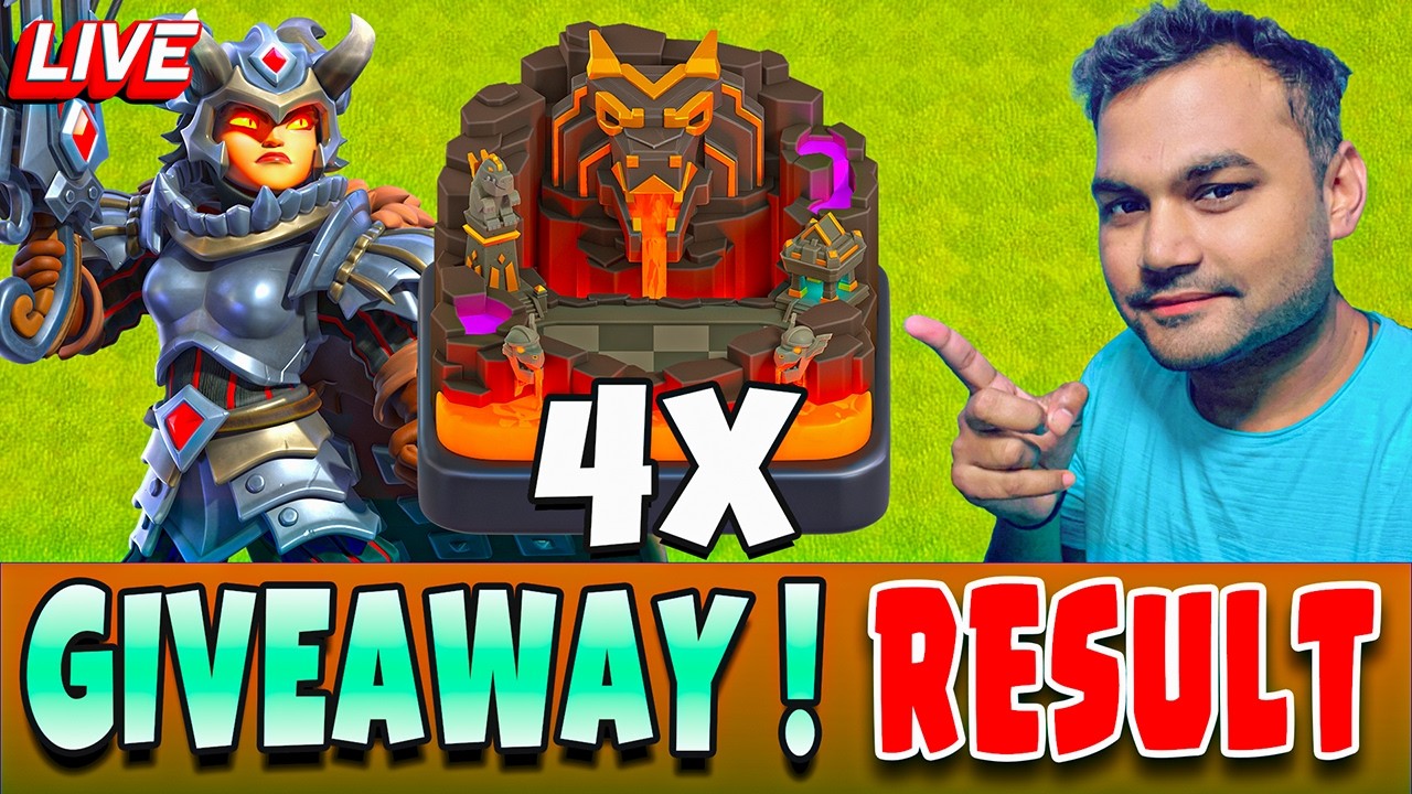 YOU ARE READY FOR GIVEAWAY RESULT ! | BASE VISITING | COC GAMEPLAY