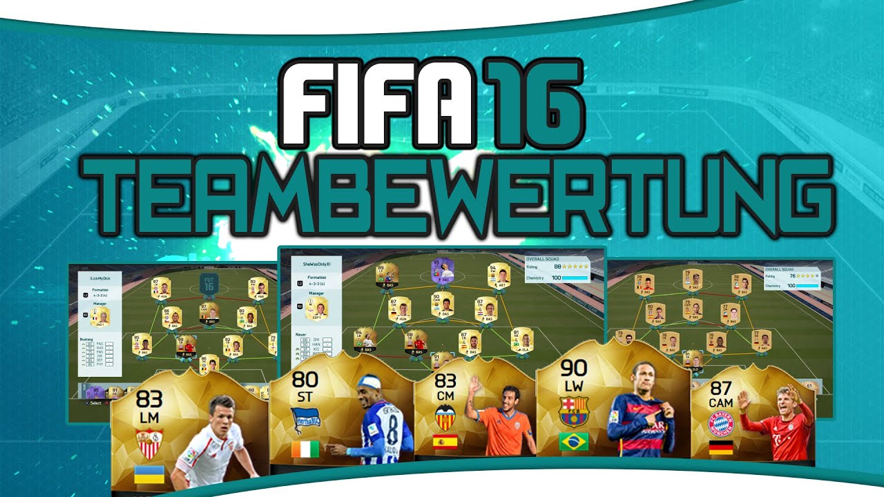 FIFA 16 Ultimate Team | Talk & Teambewertungen | BO3 mit Talks bzw. RL-Storys?