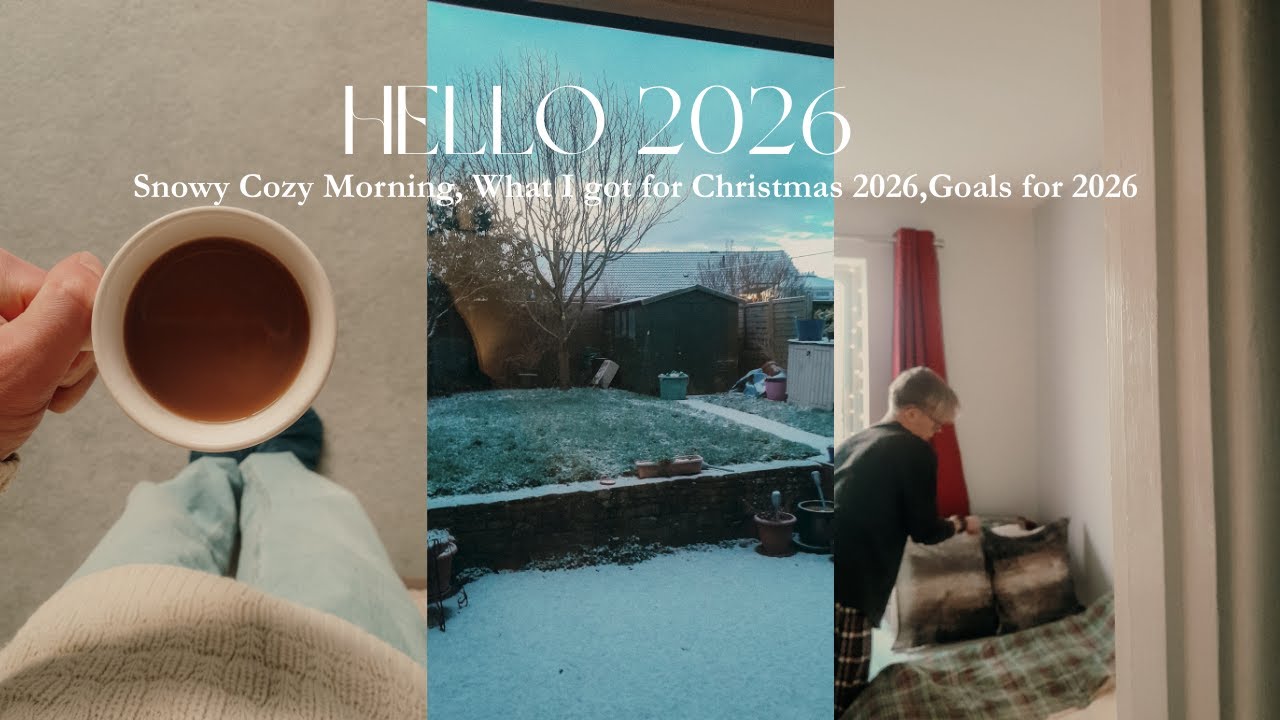 Hello 2026 ❄️✨ | Christmas Haul, Snowy Day at Home, Cozy Fire & New Year Goals