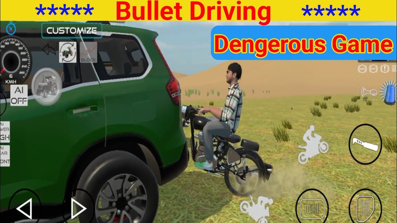 🎯 बुलेट ड्राइविंग//Bullet Driving// Car Driving// Gaming video 