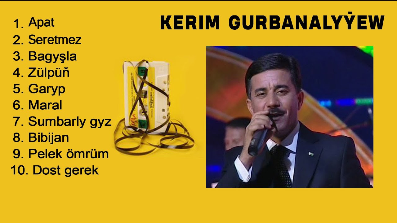 Kerim Gurbanalyýew - Aýdymlar toplumy