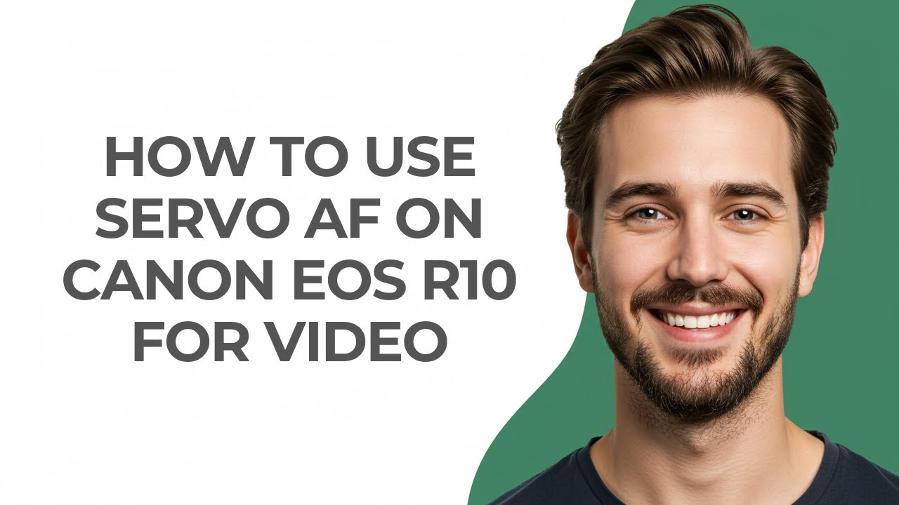 How to Use Servo Af on Canon Eos R10 for Video - GUIDE!