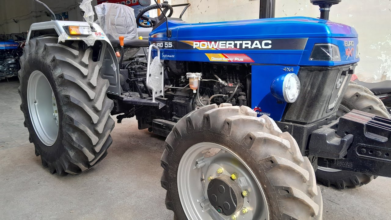 Powertrac EURO 55 Next 4wd Tractor full Review in Hindi