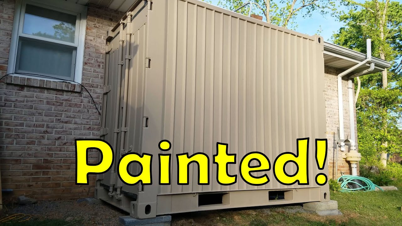 Shipping Container Update - Insulation, Flooring, Sanding, and Painting!